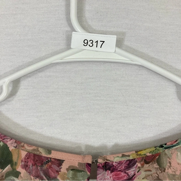 Adrianna Papell Floral Layered V-Neck Dress size 8 - Picture 12 of 12